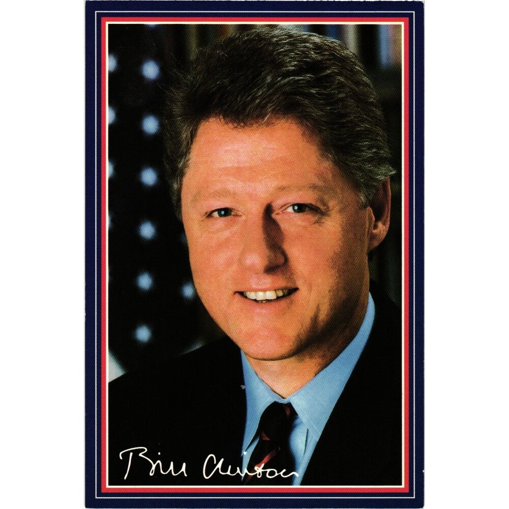 President Bill Clinton Inauguration Commemorative Postcard Collectible